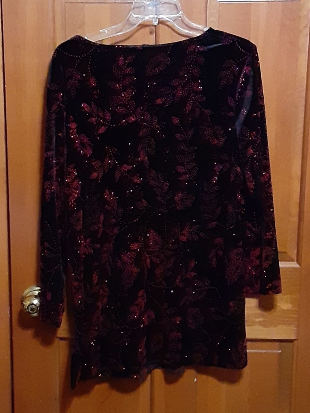 Fashion Bug Formal Velvet Maxi Skirt & Sparkly Top Set - Picture 7 of 8